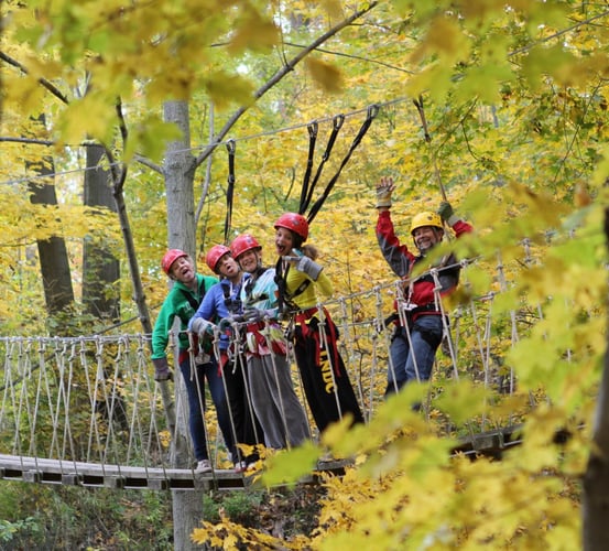 Zipline with friends